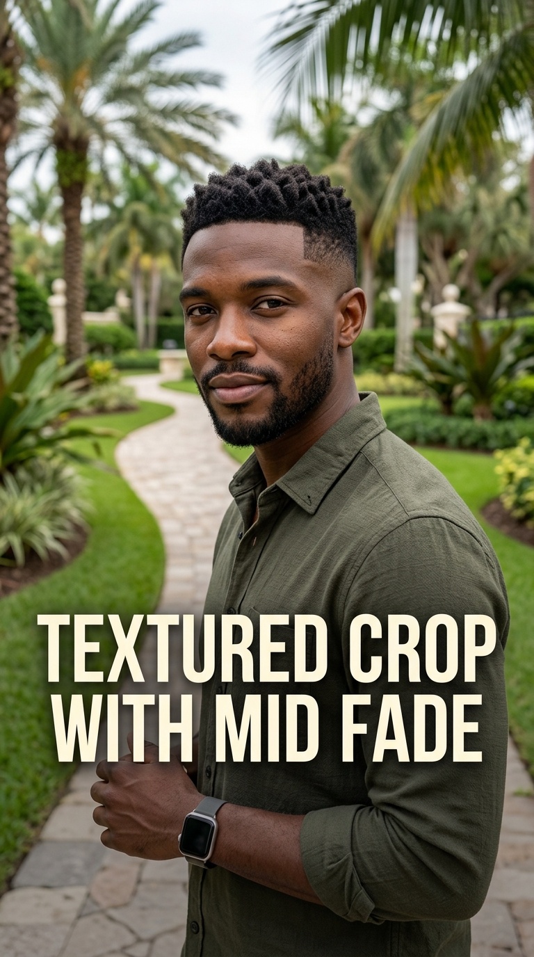 Textured Crop with Mid Fade