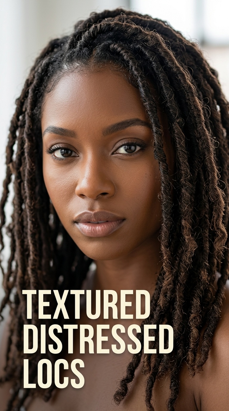 Textured Distressed Locs
