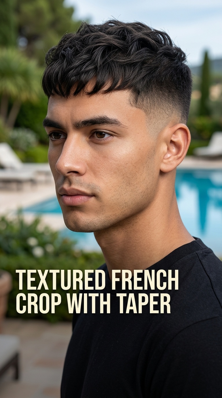 Textured French Crop with High Taper
