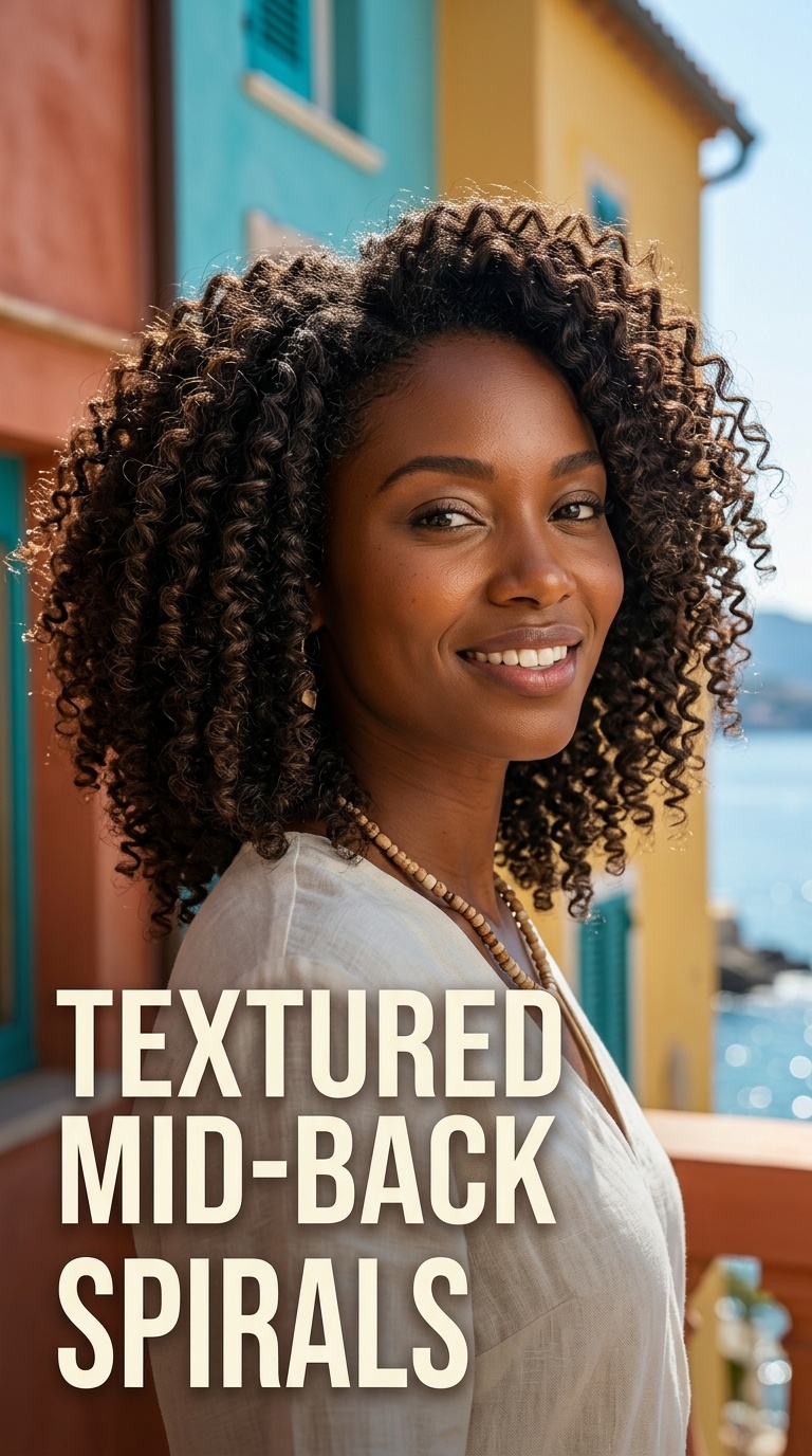 Textured Mid-Back Spirals