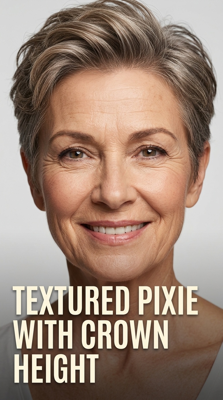 Textured Pixie with Crown Height