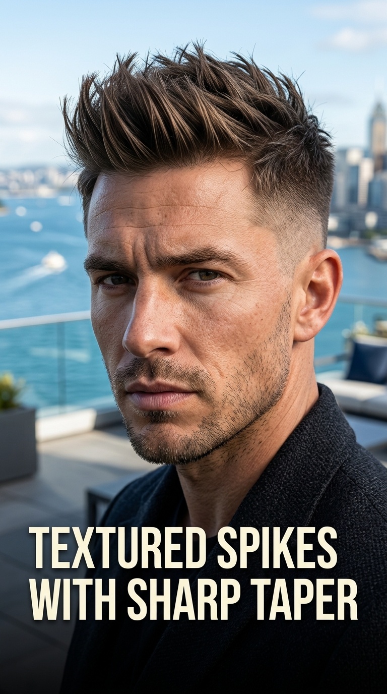 Textured Spikes with Sharp Taper