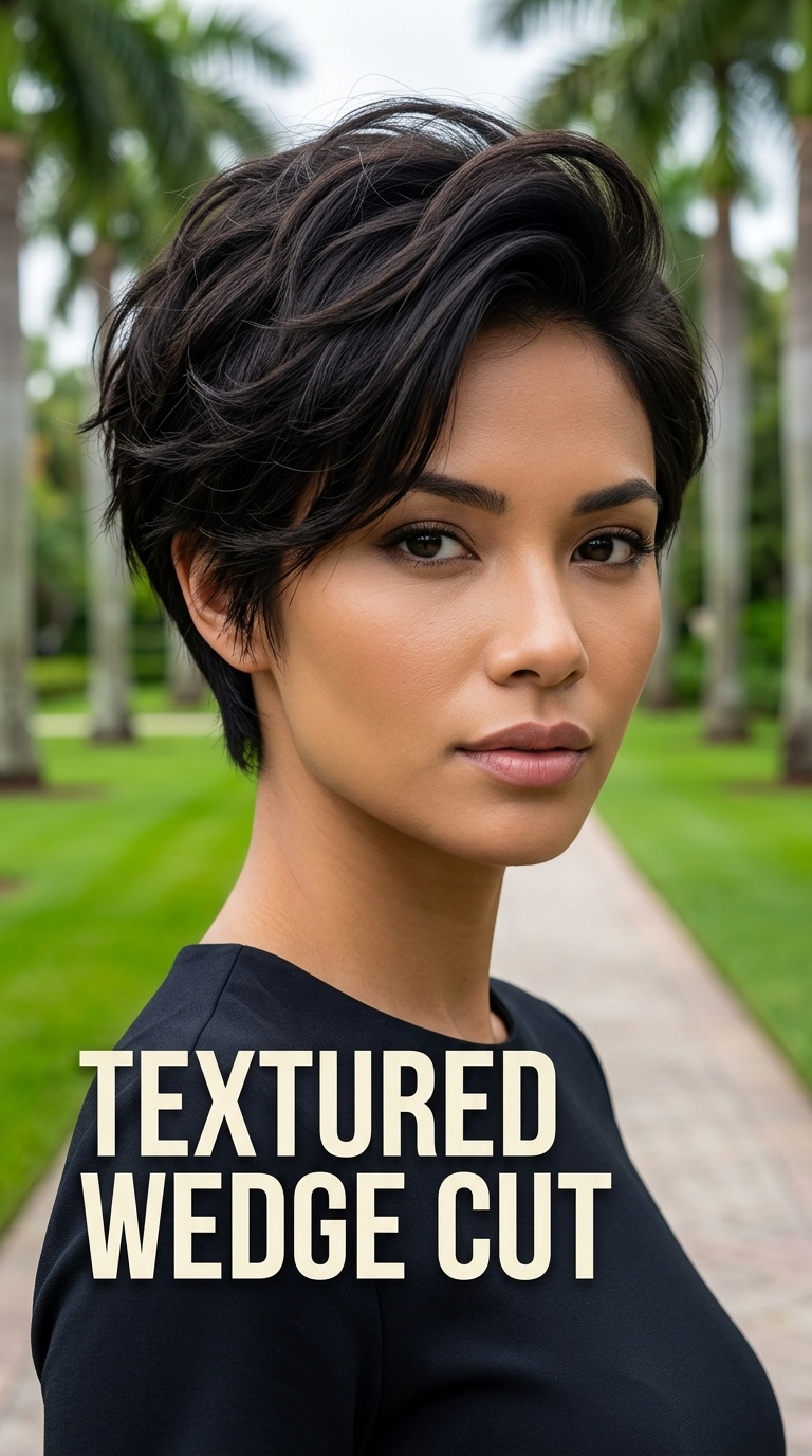 Textured Wedge Cut