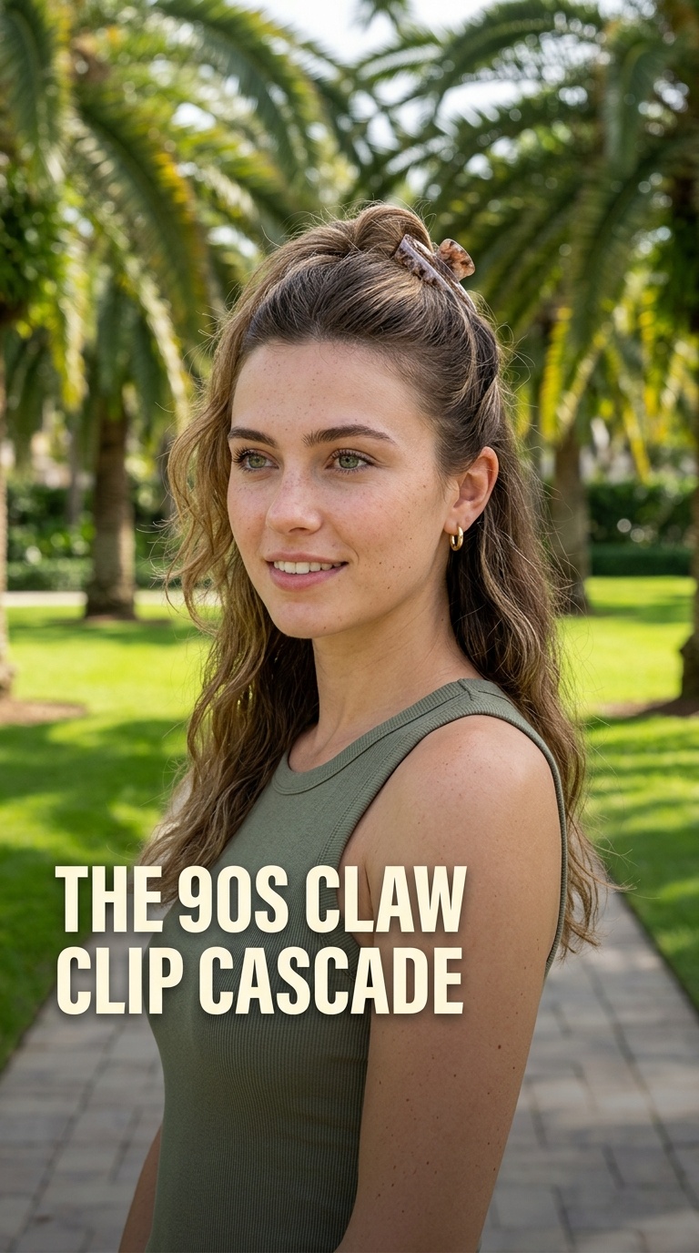 The 90s Claw Clip Cascade
