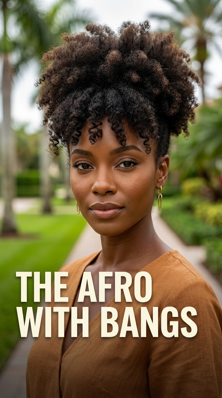 The Afro with Bangs