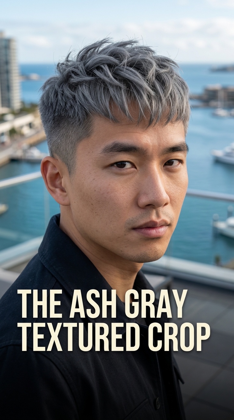 The Ash Gray Textured Crop