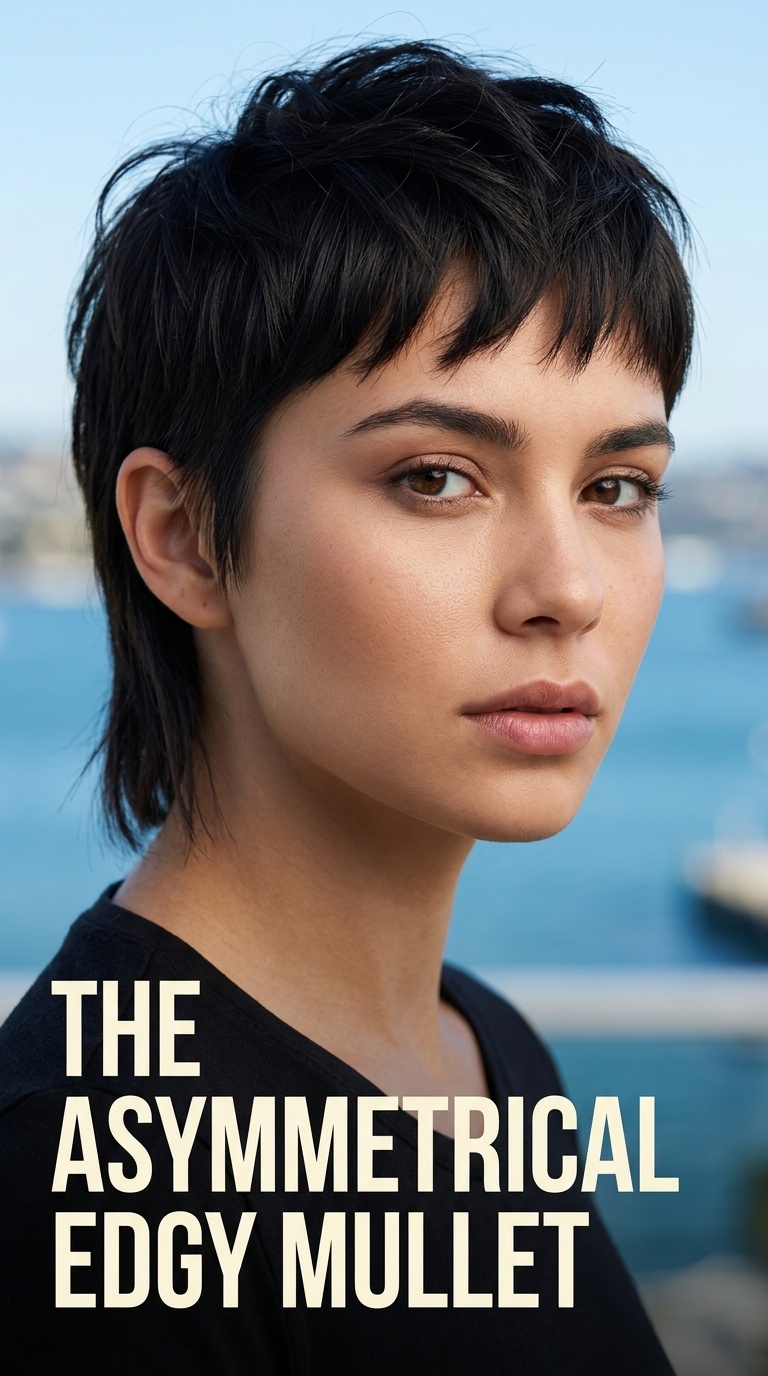 The Asymmetrical Edgy Mullet