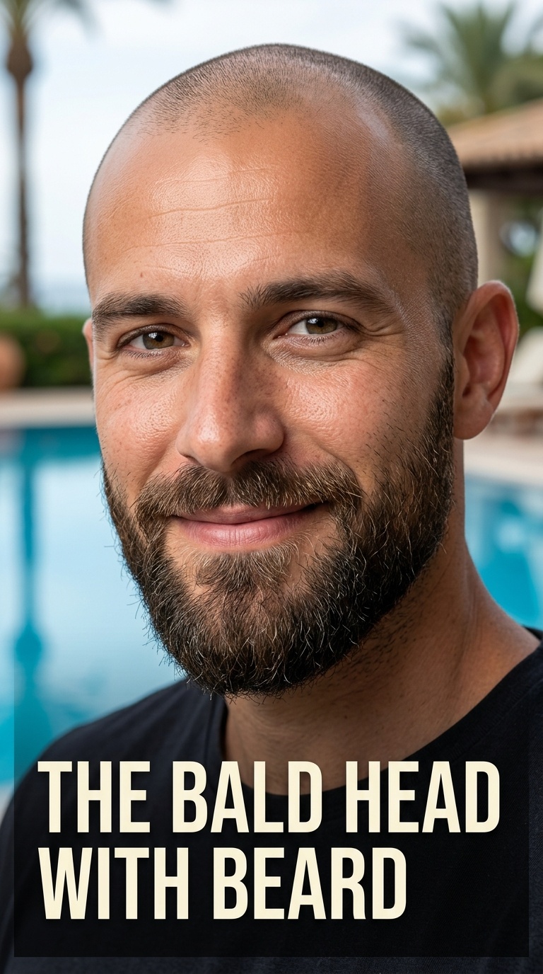 The Bald Head with Beard