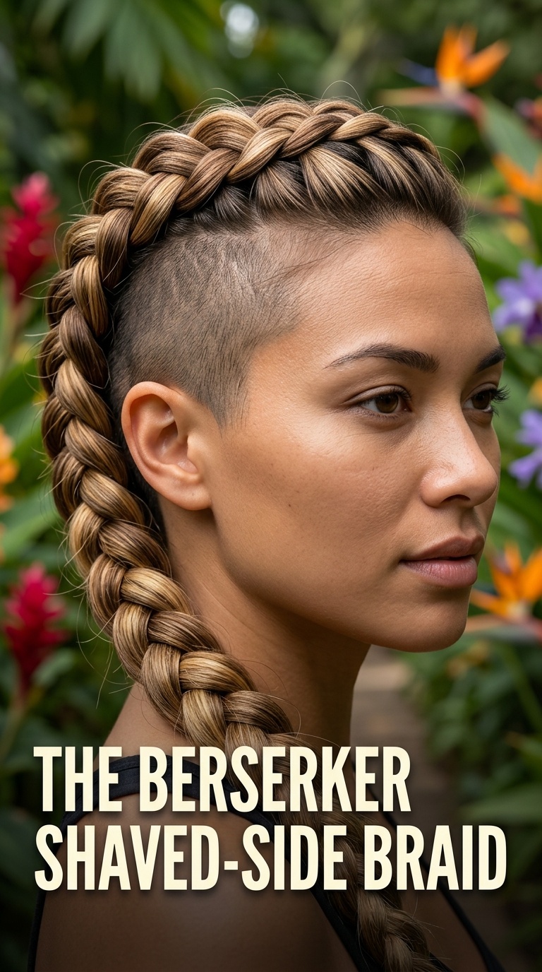 The Berserker Shaved-Side Braid