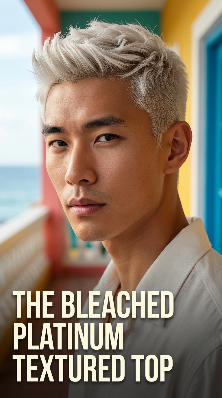 The Bleached Platinum Textured Top