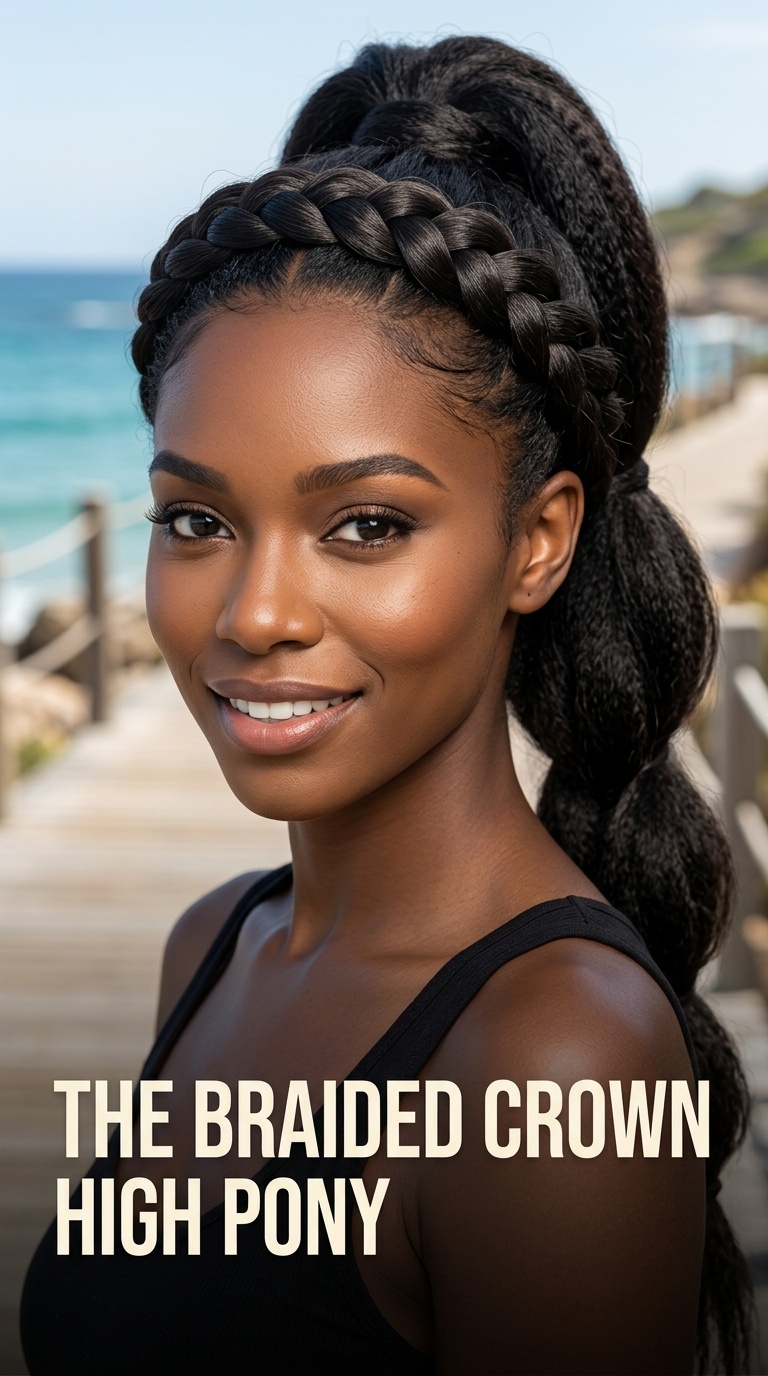 The Braided Crown High Pony