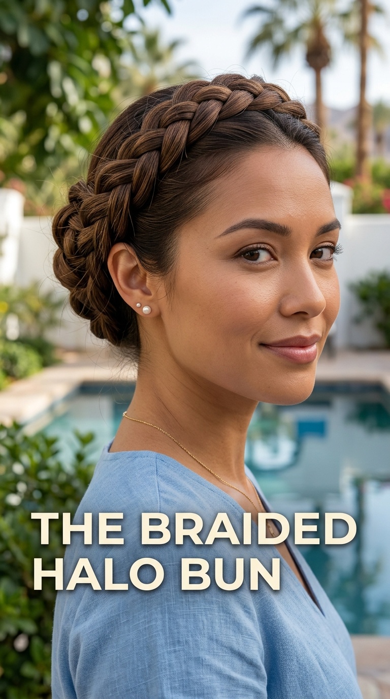 The Braided Halo Bun