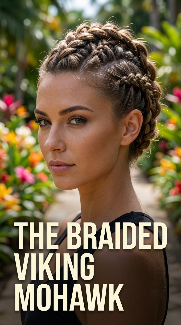 The Braided Viking Mohawk