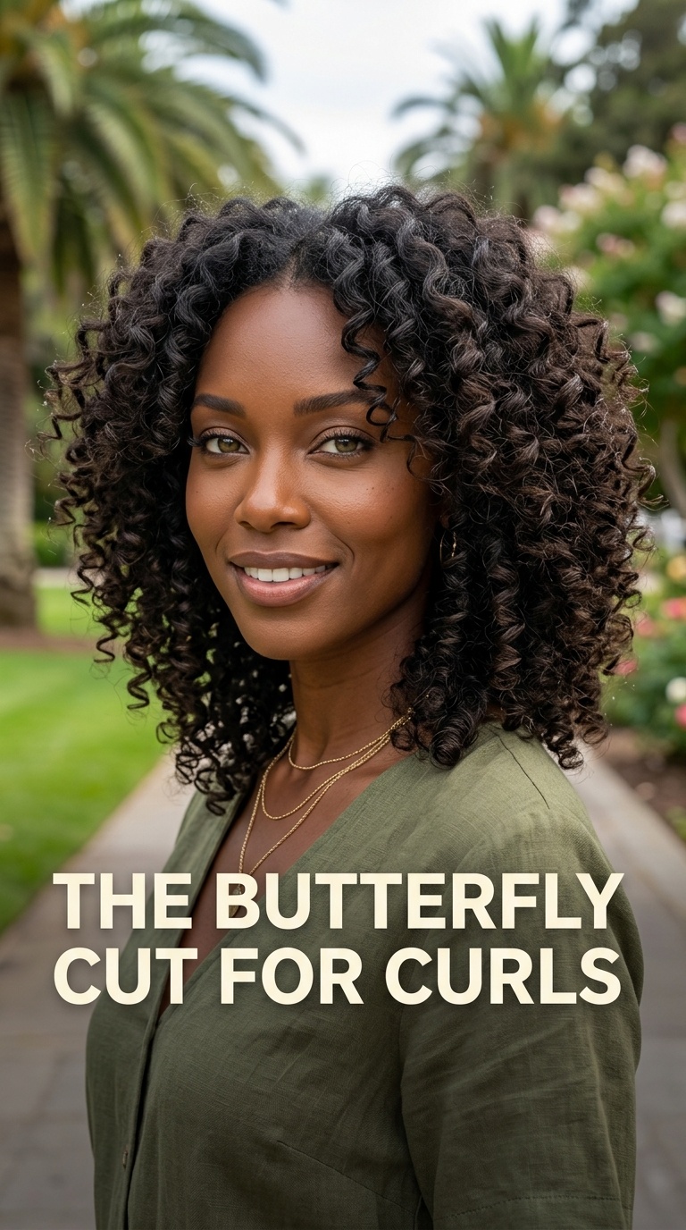 The Butterfly Cut for Curls