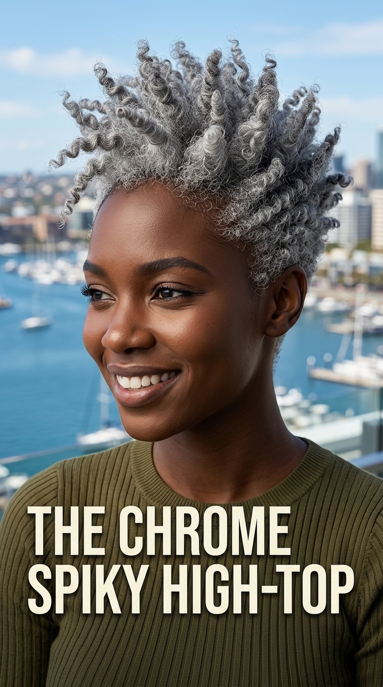 The Chrome Spiky High-Top