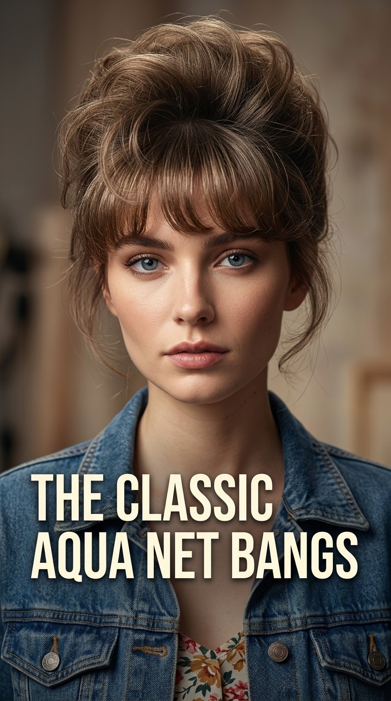The Classic Aqua Net Bangs