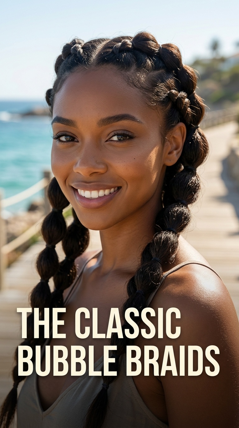 The Classic Bubble Braids