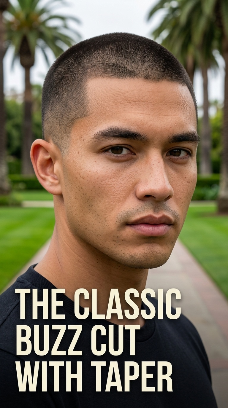 The Classic Buzz Cut with Taper