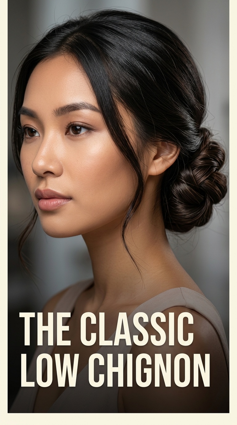 The Classic Low Chignon