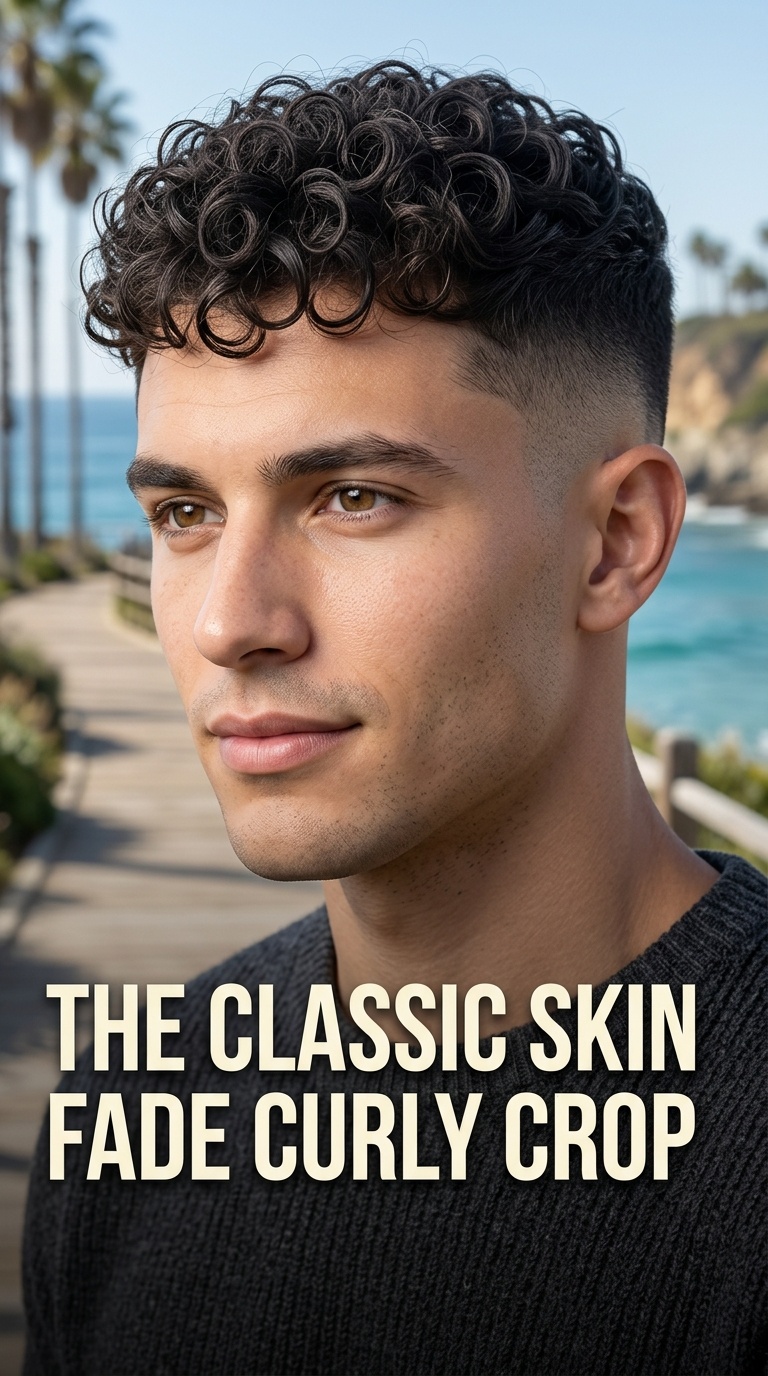 The Classic Skin Fade Curly Crop
