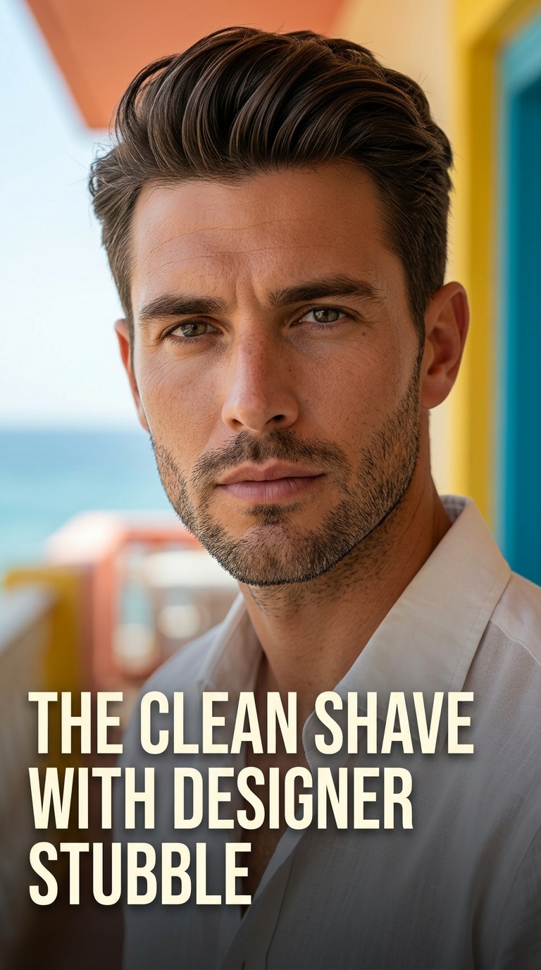 The Clean Shave with Designer Stubble