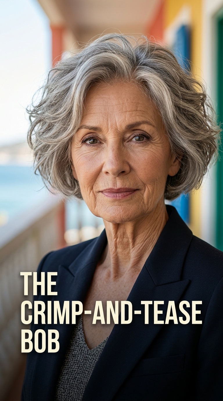 The Crimp-and-Tease Bob