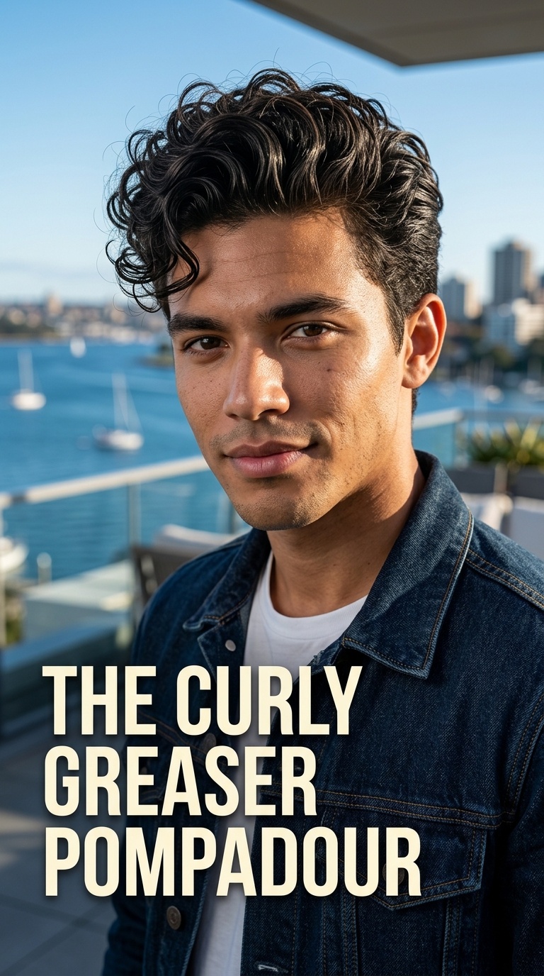 The Curly Greaser Pompadour