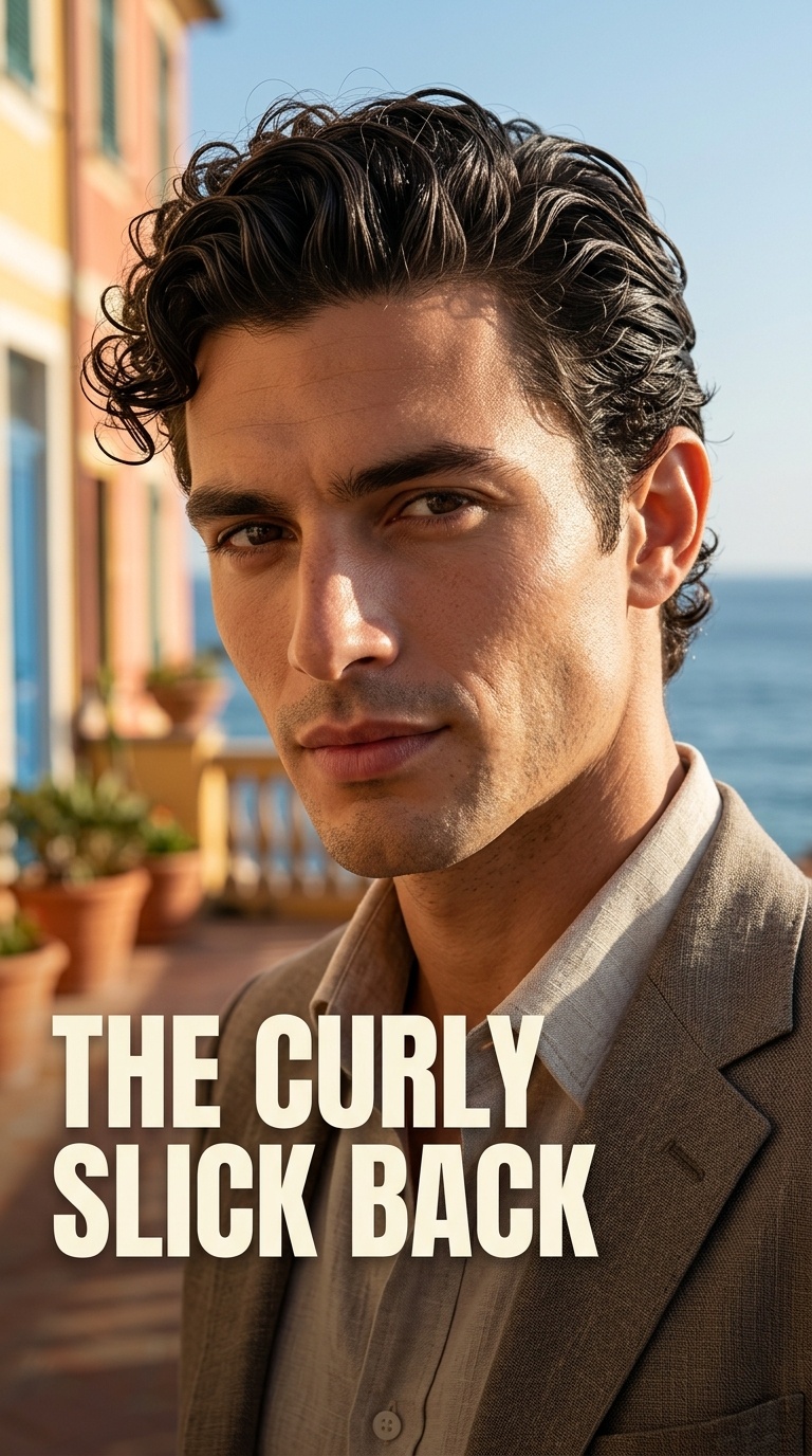 The Curly Slick Back