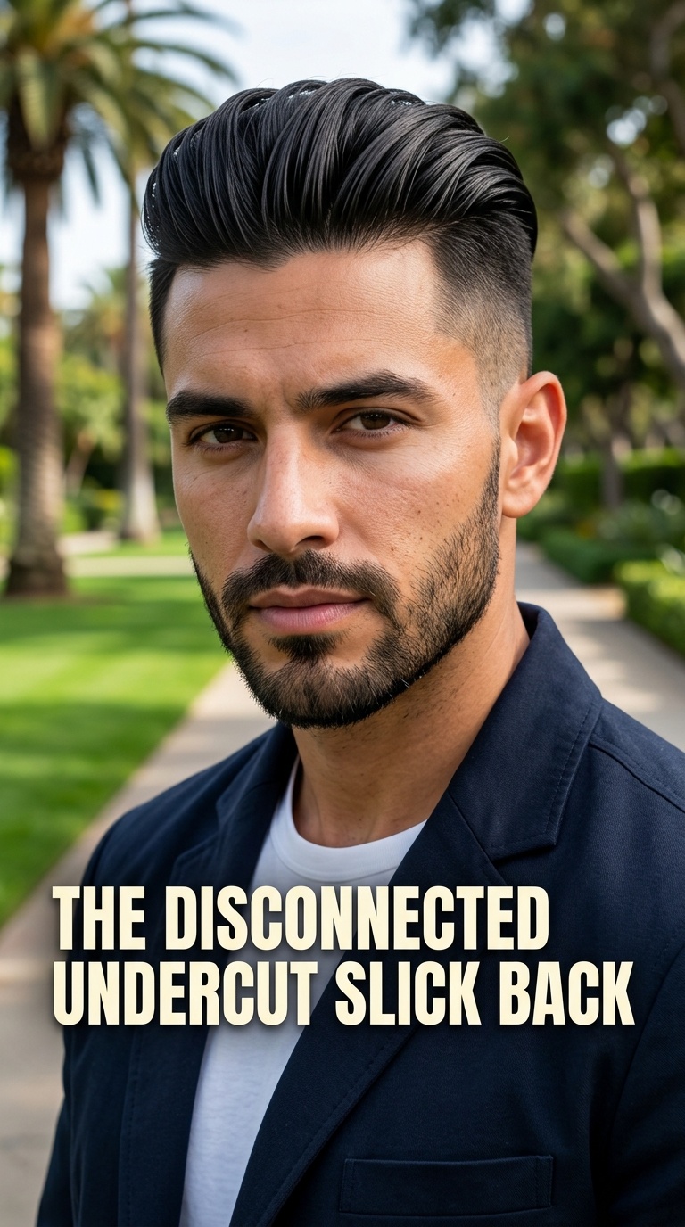 The Disconnected Undercut Slick Back