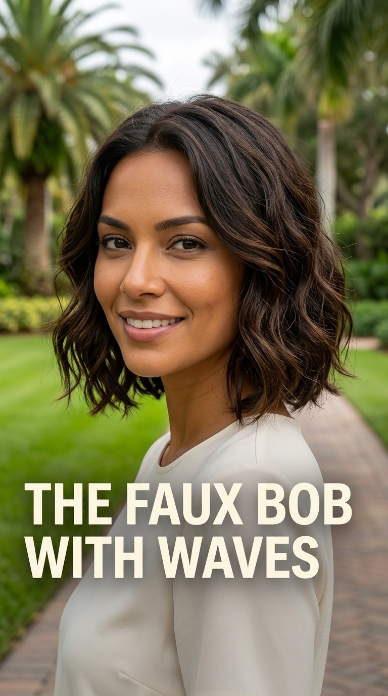 The Faux Bob with Waves