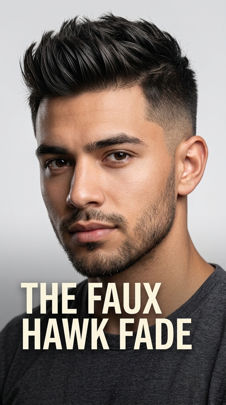 The Faux Hawk Fade