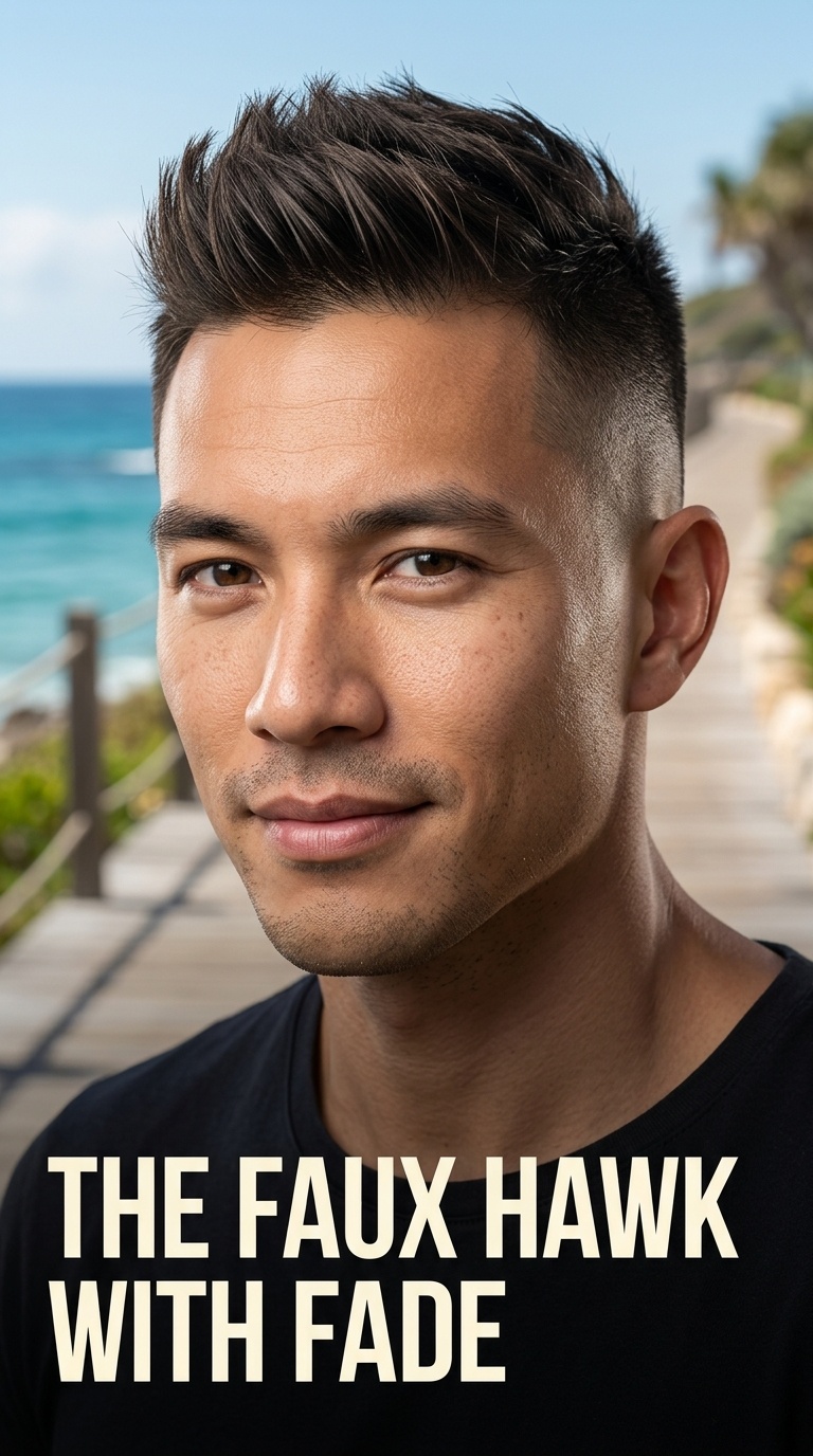 The Faux Hawk with Fade