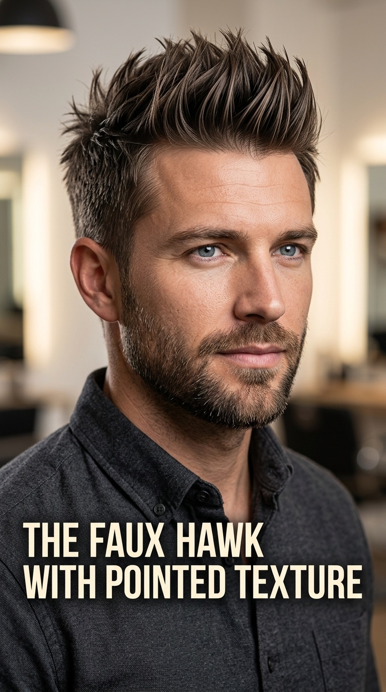 The Faux Hawk with Pointed Texture