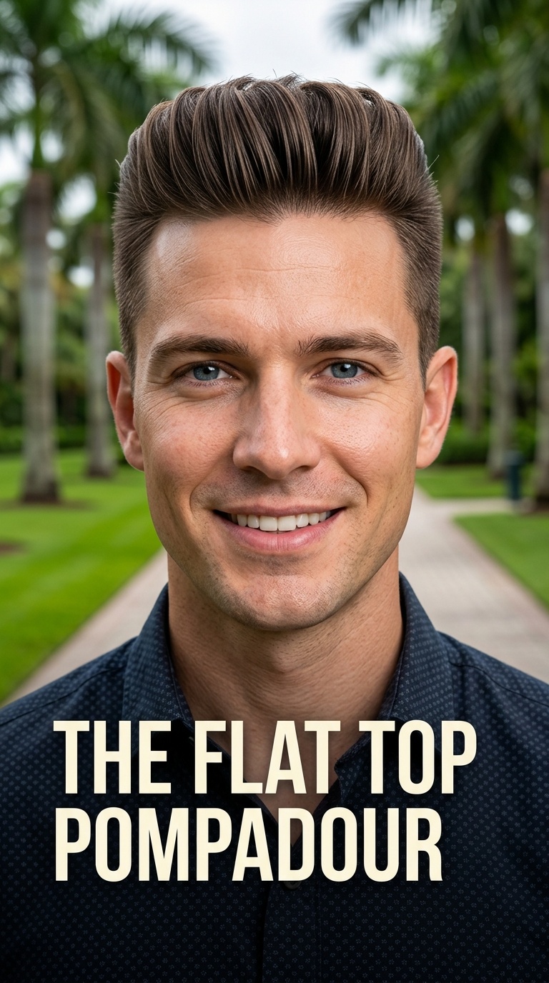 The Flat Top Pompadour
