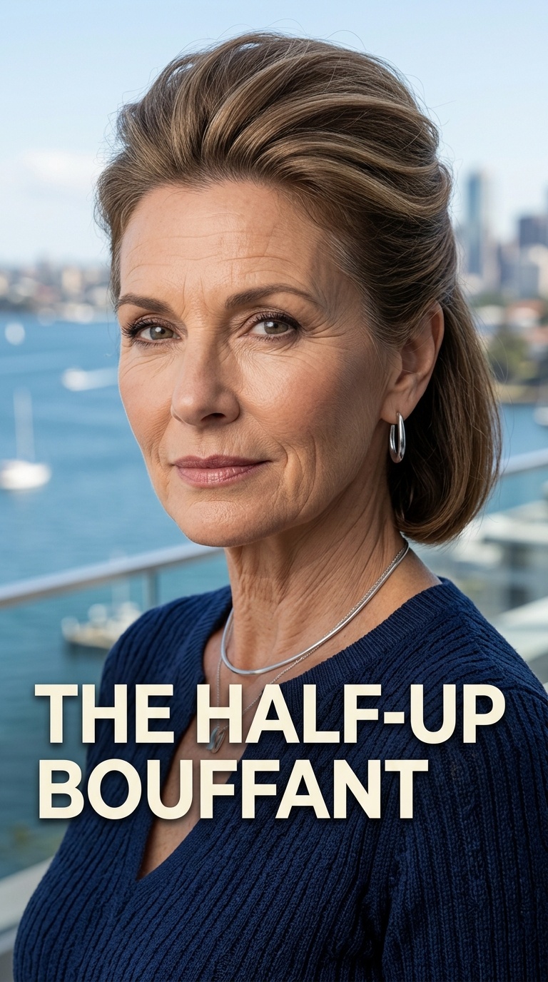 The Half-Up Bouffant