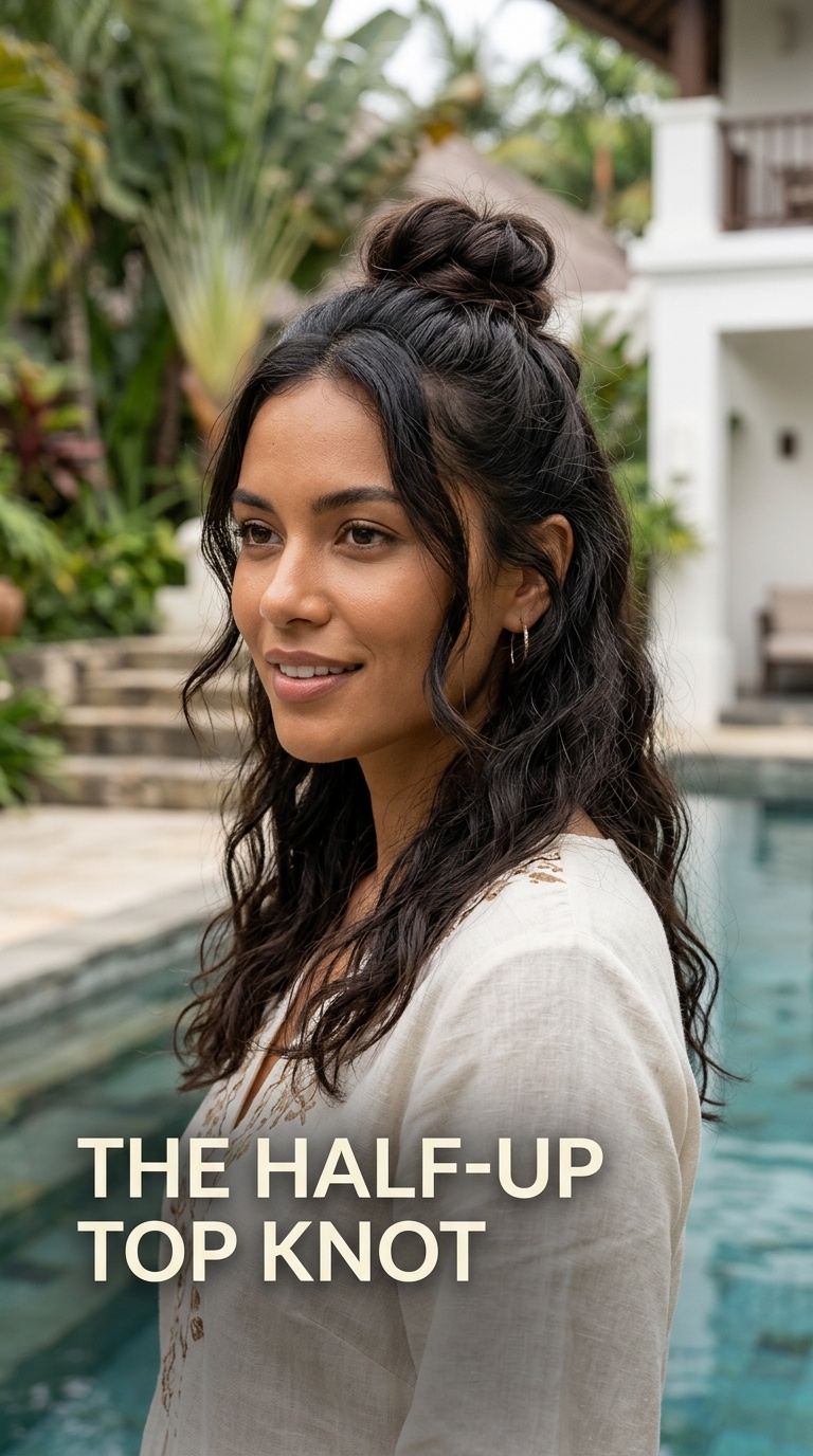 The Half-Up Top Knot