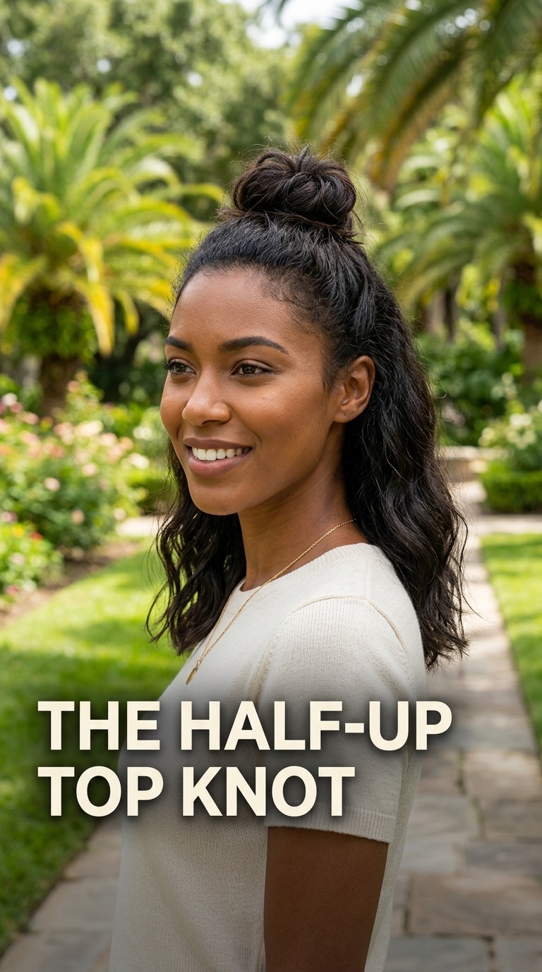 The Half-Up Top Knot