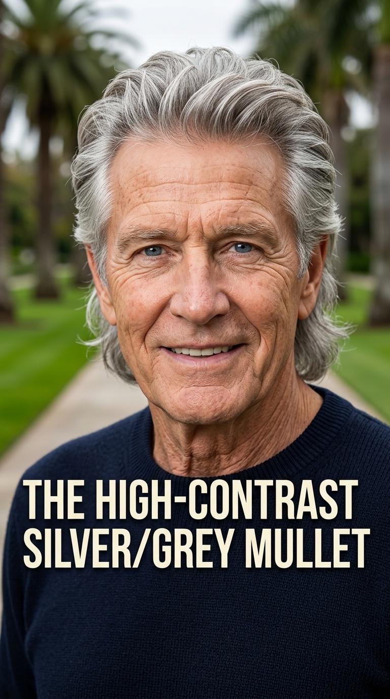 The High-Contrast Silver/Grey Mullet
