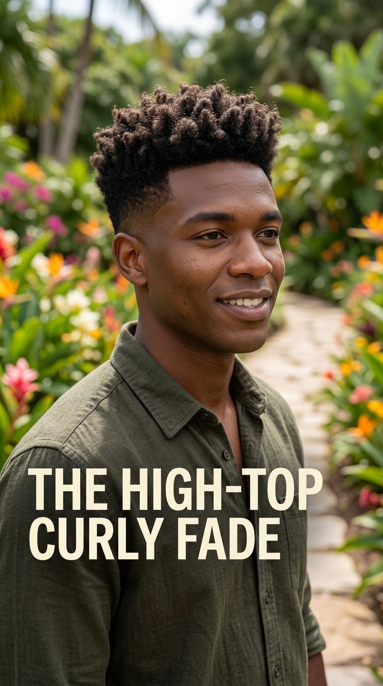 The High-Top Curly Fade
