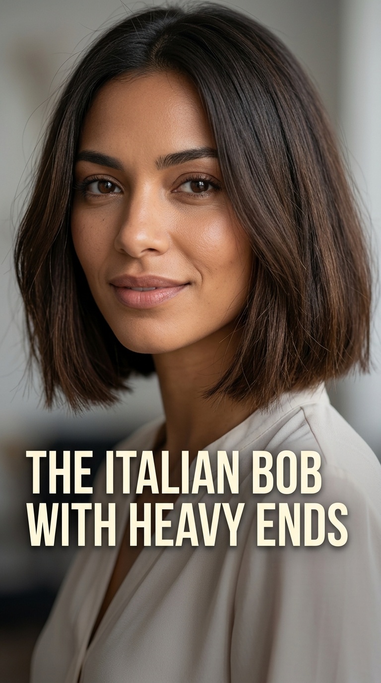 The Italian Bob with Heavy Ends