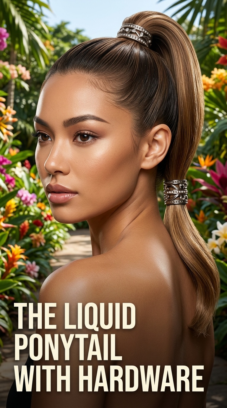 The Liquid Ponytail with Hardware