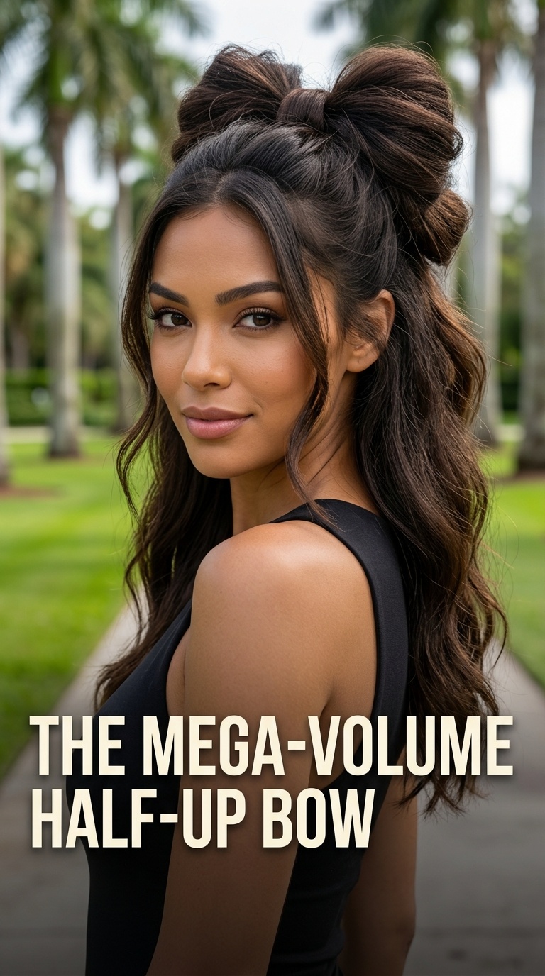 The Mega-Volume Half-Up Bow
