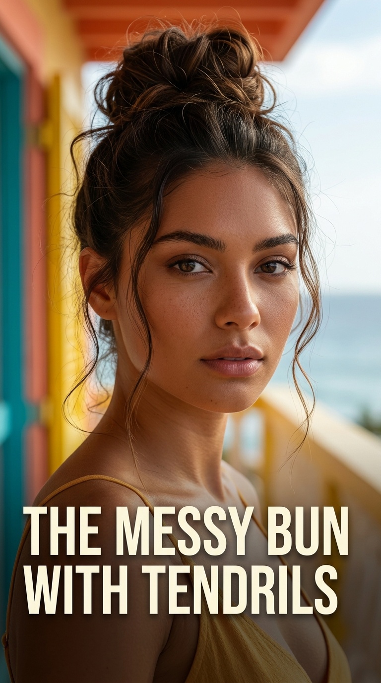 The Messy Bun with Tendrils