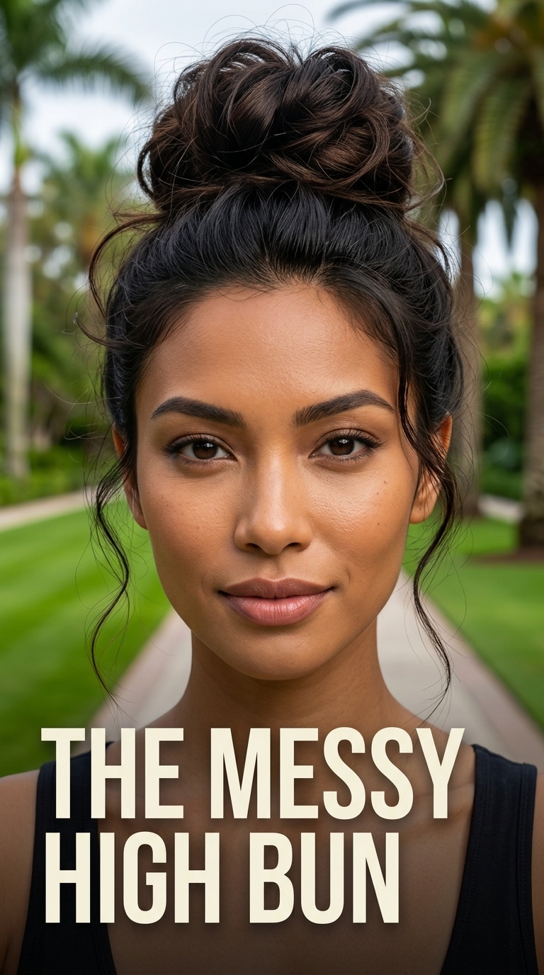 The Messy High Bun