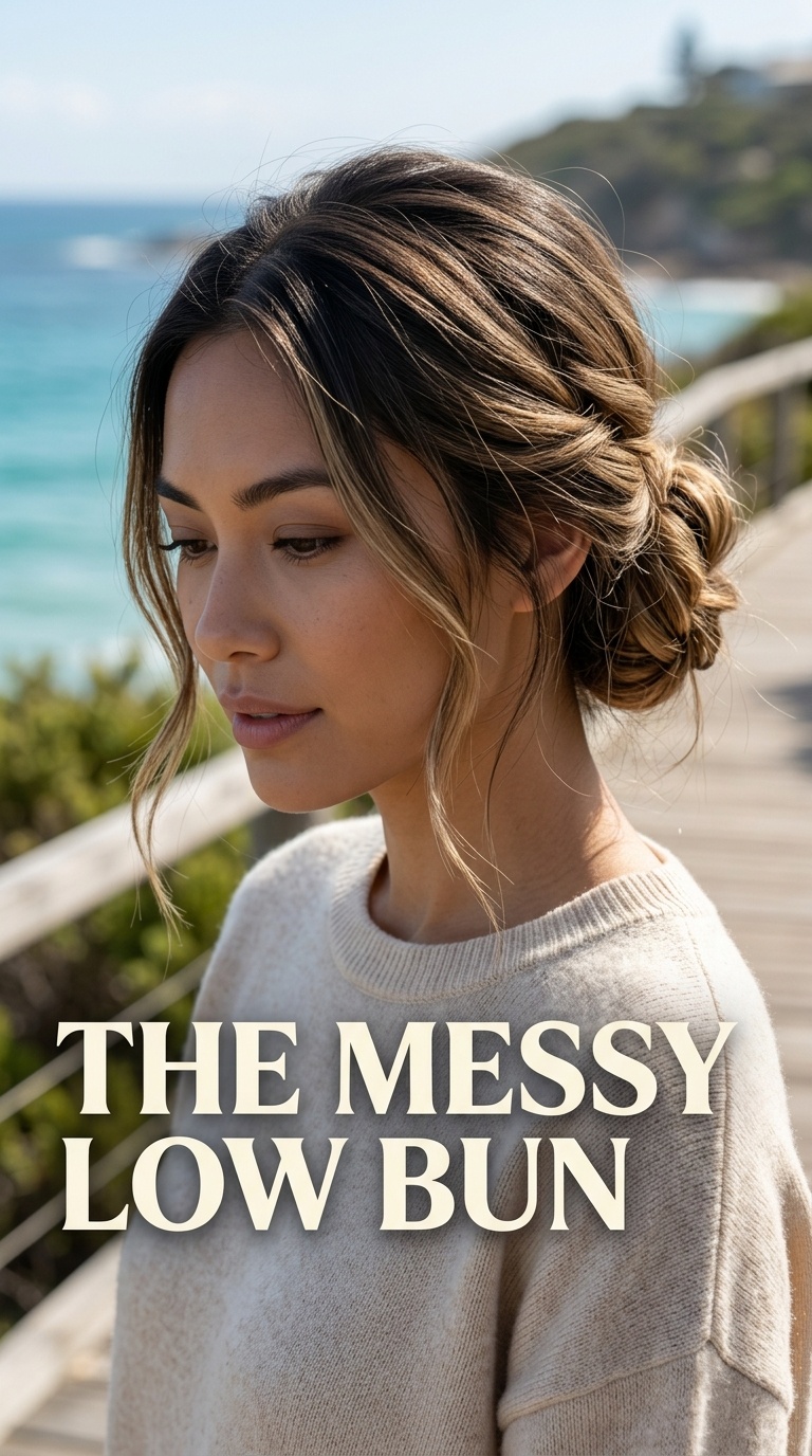 The Messy Low Bun