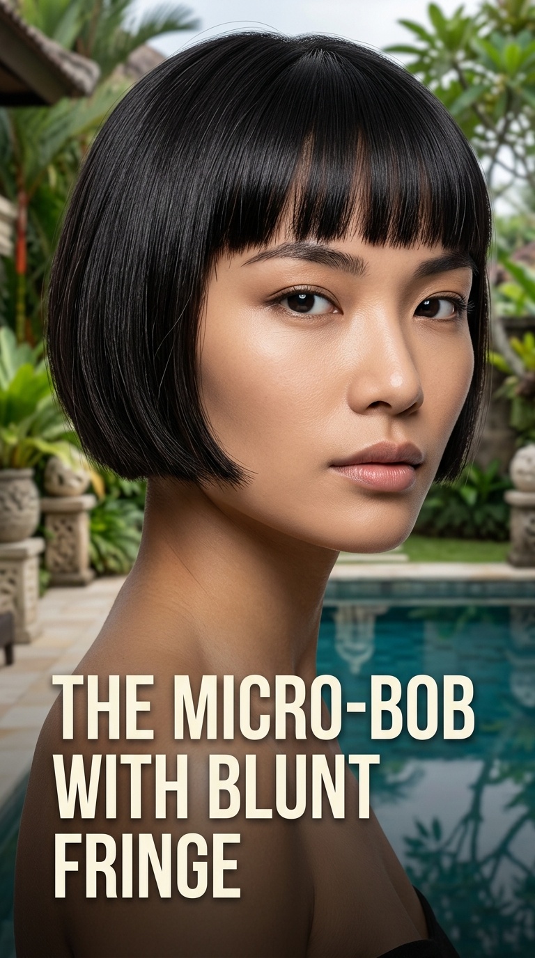 The Micro-Bob with Blunt Fringe