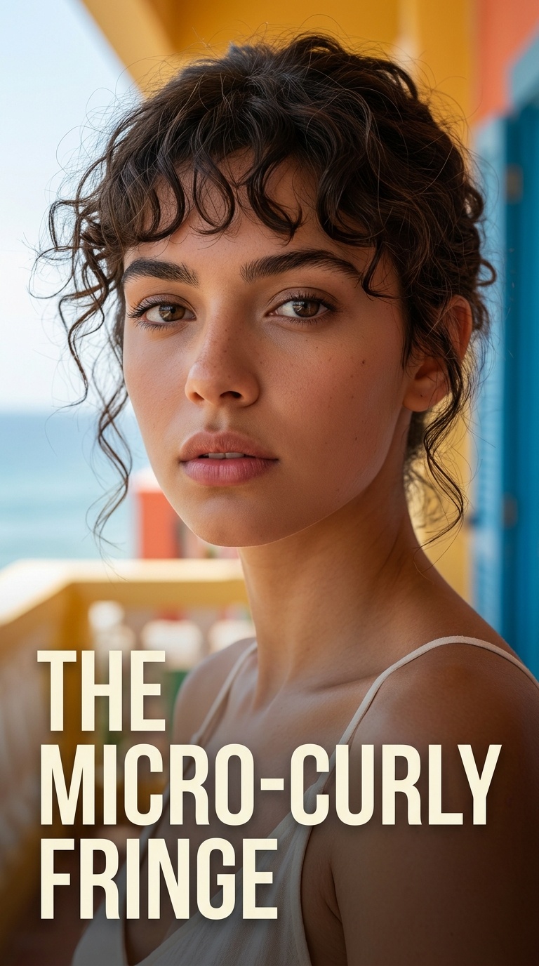 The Micro-Curly Fringe