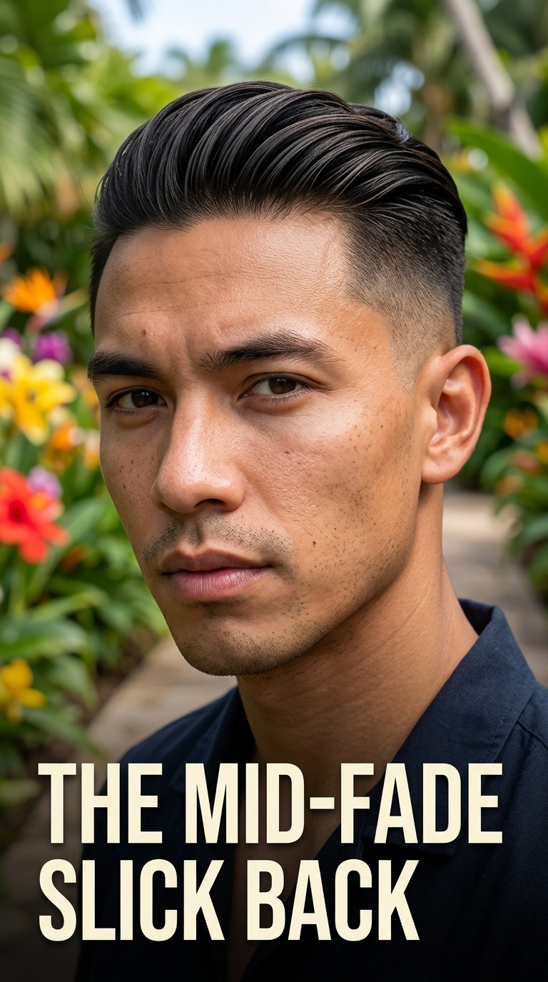 The Mid-Fade Slick Back