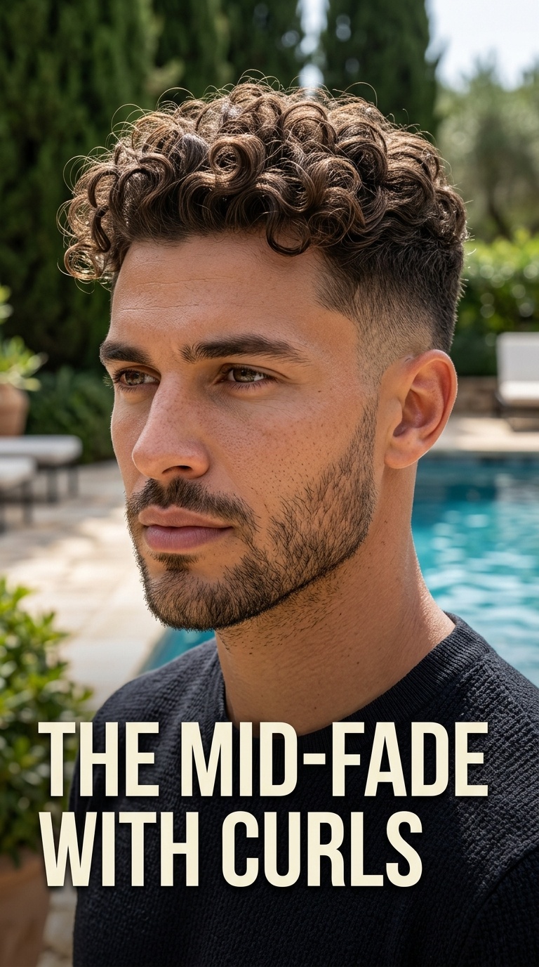 The Mid-Fade with Curls