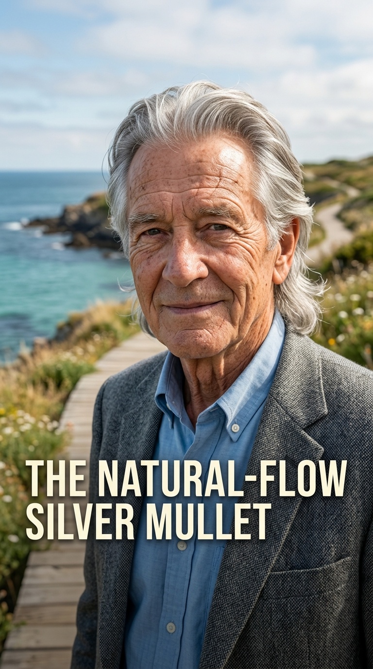 The Natural-Flow Silver Mullet